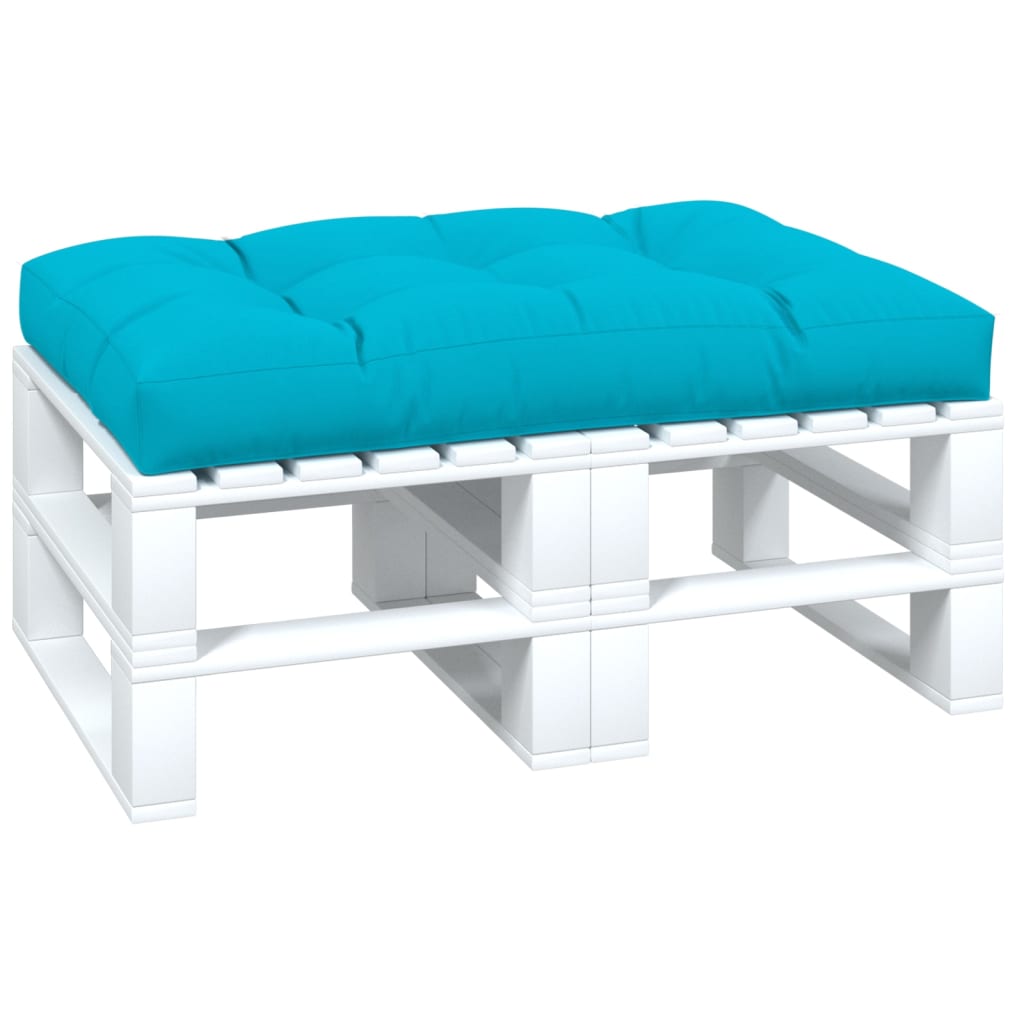 Vidaxl Pallet Cuscino 120x80x12 cm tessuto turchese