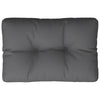 Vidaxl Pallet Cuscino 50x40x12 cm tessuto antracite -colorato