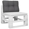 Vidaxl Pallet Cuscino 50x40x12 cm tessuto antracite -colorato
