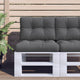 Vidaxl Pallet Cuscino 50x40x12 cm tessuto antracite -colorato