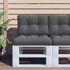 Vidaxl Pallet Cuscino 50x40x12 cm tessuto antracite -colorato