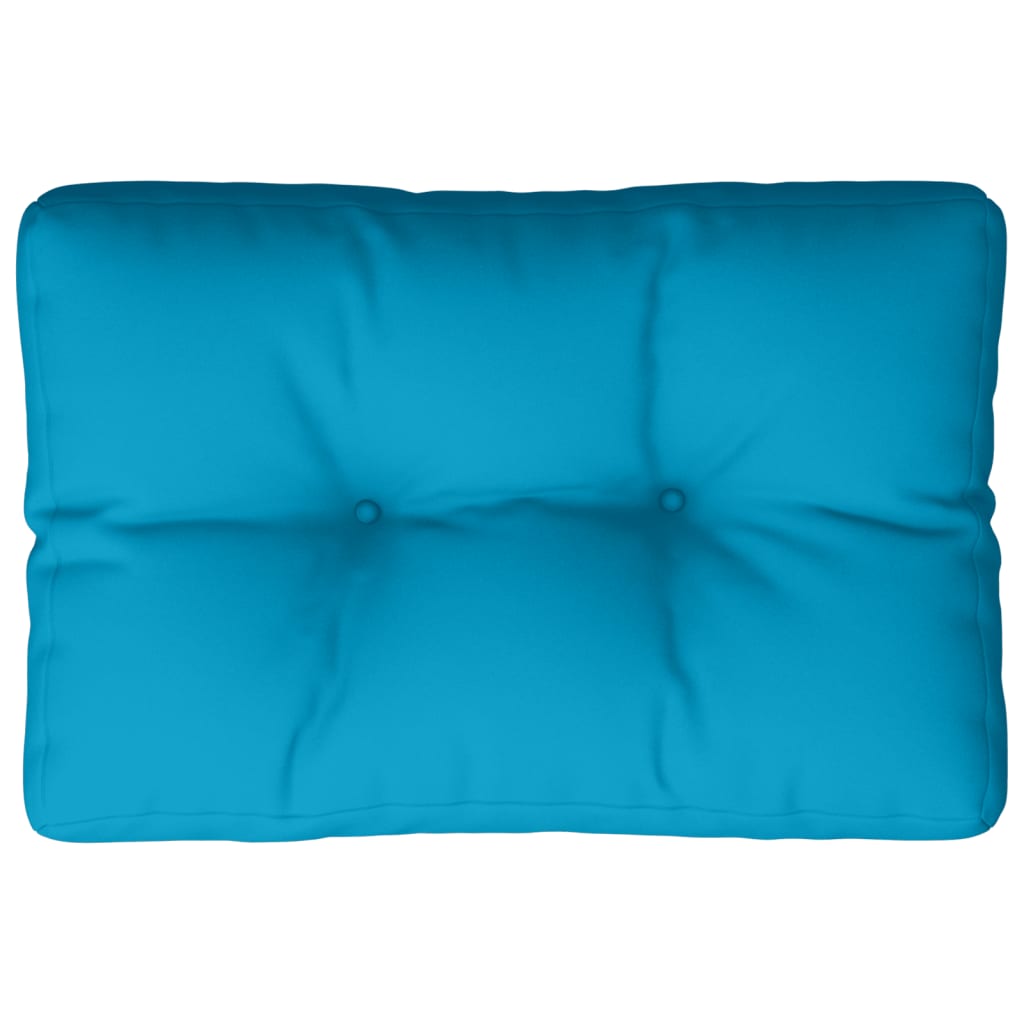 Cuscino Vidaxl pallet 50x40x12 cm tessuto azzurro