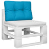 Vidaxl Pallet Cushion 50x40x12 cm de tela azul claro