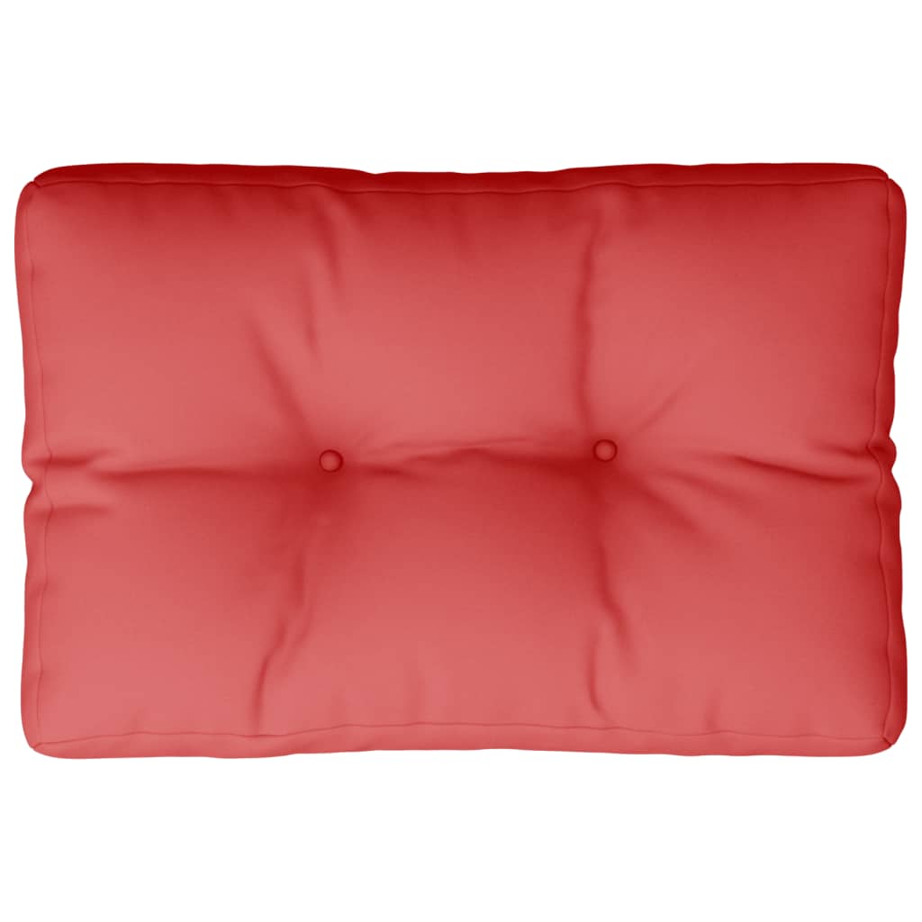 Vidaxl Pallet Cuscino 50x40x12 cm tessuto rosso