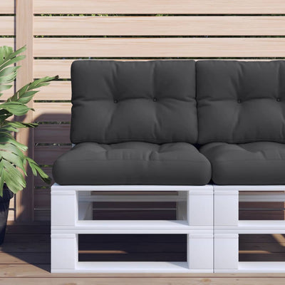 Vidaxl Pallet Cushion 50x40x12 CM tela negra