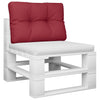 Vidaxl Pallet Cushion 50x40x12 Cm de tela Red Red