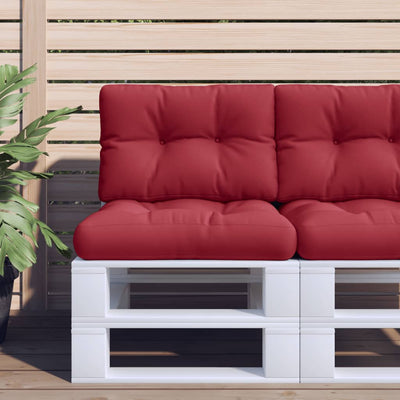 Vidaxl Pallet Cushion 50x40x12 Cm de tela Red Red