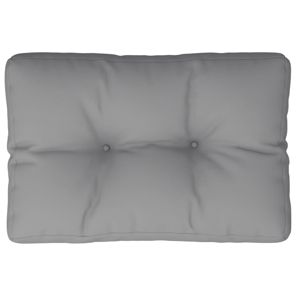 Vidaxl Pallet Cuscino 60x40x12 cm tessuto grigio