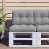 Vidaxl Pallet Cuscino 60x40x12 cm tessuto grigio