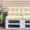 Cuscino Vidaxl pallet 60x40x12 cm tessuto creme