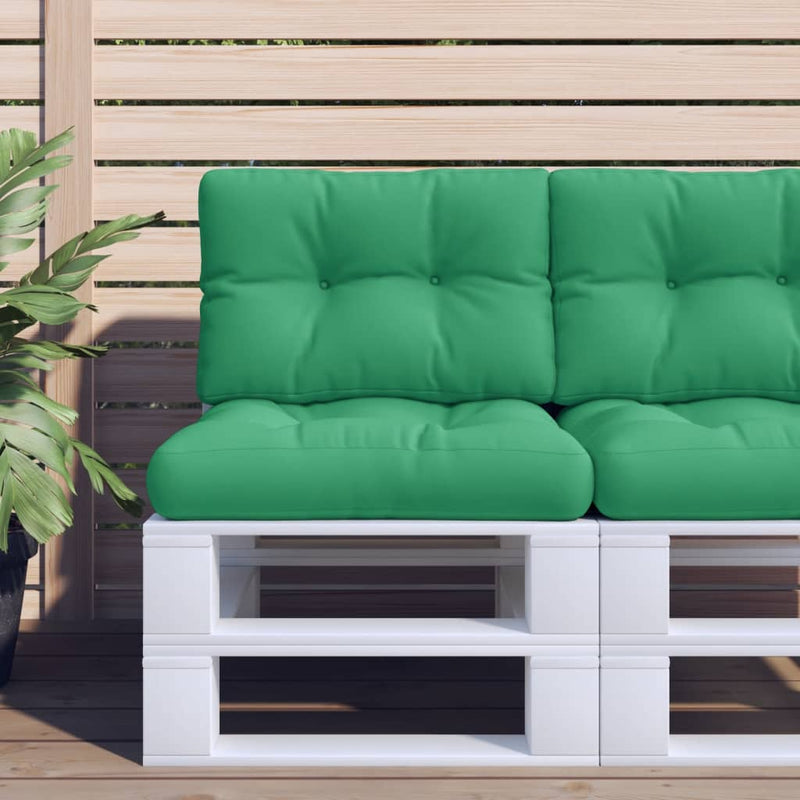 Cuscino per pallet VidaXL 60x40x12 cm tessuto verde