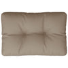 Vidaxl palletkussen 60x40x12 cm stof taupe