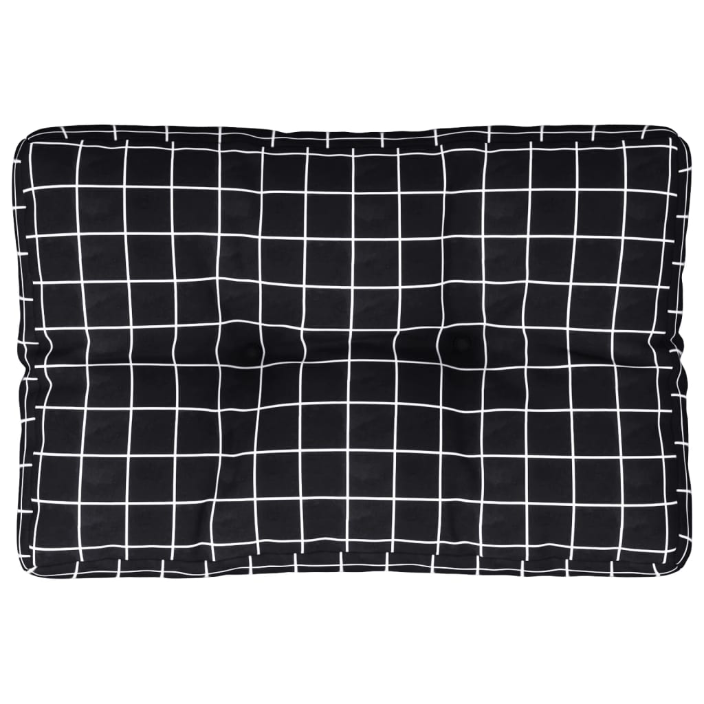 Vidaxl Pallet Cuscino Finestra Modello 60X40X12 CM tessuto nero