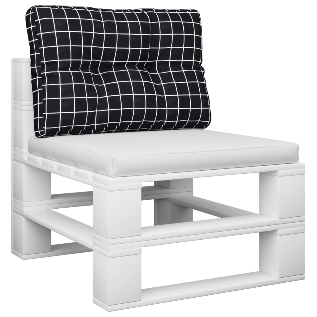 Vidaxl Pallet Cuscino Finestra Modello 60X40X12 CM tessuto nero