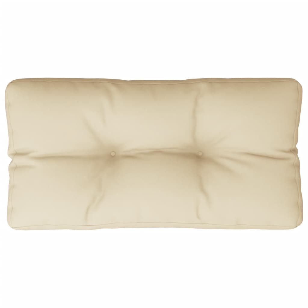 Cuscino per pallet VidaXL 70x40x12 cm tessuto beige