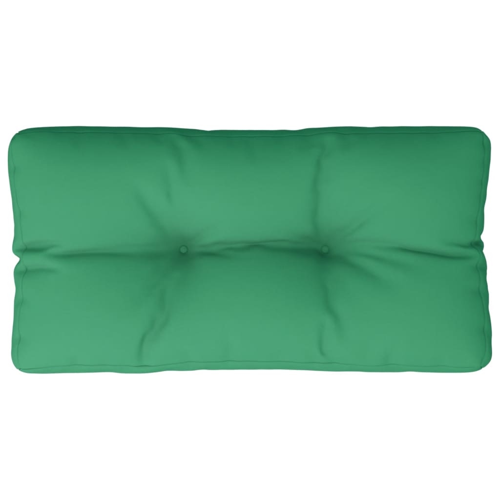Vidaxl Pallet Cuscino 70x40x12 cm tessuto verde