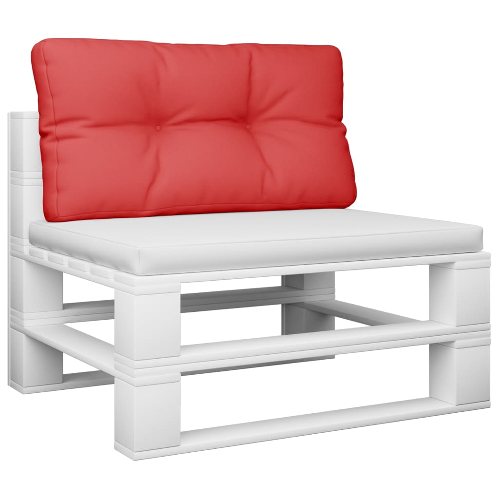 Vidaxl Pallet Cuscino 70x40x12 cm tessuto rosso