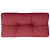 Vidaxl Pallet Cuscino 70x40x12 cm Vino in tessuto rosso