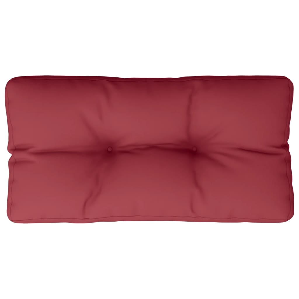 Vidaxl Pallet Cuscino 70x40x12 cm Vino in tessuto rosso