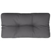Cuscino Vidaxl pallet 80x40x12 cm tessuto antracite