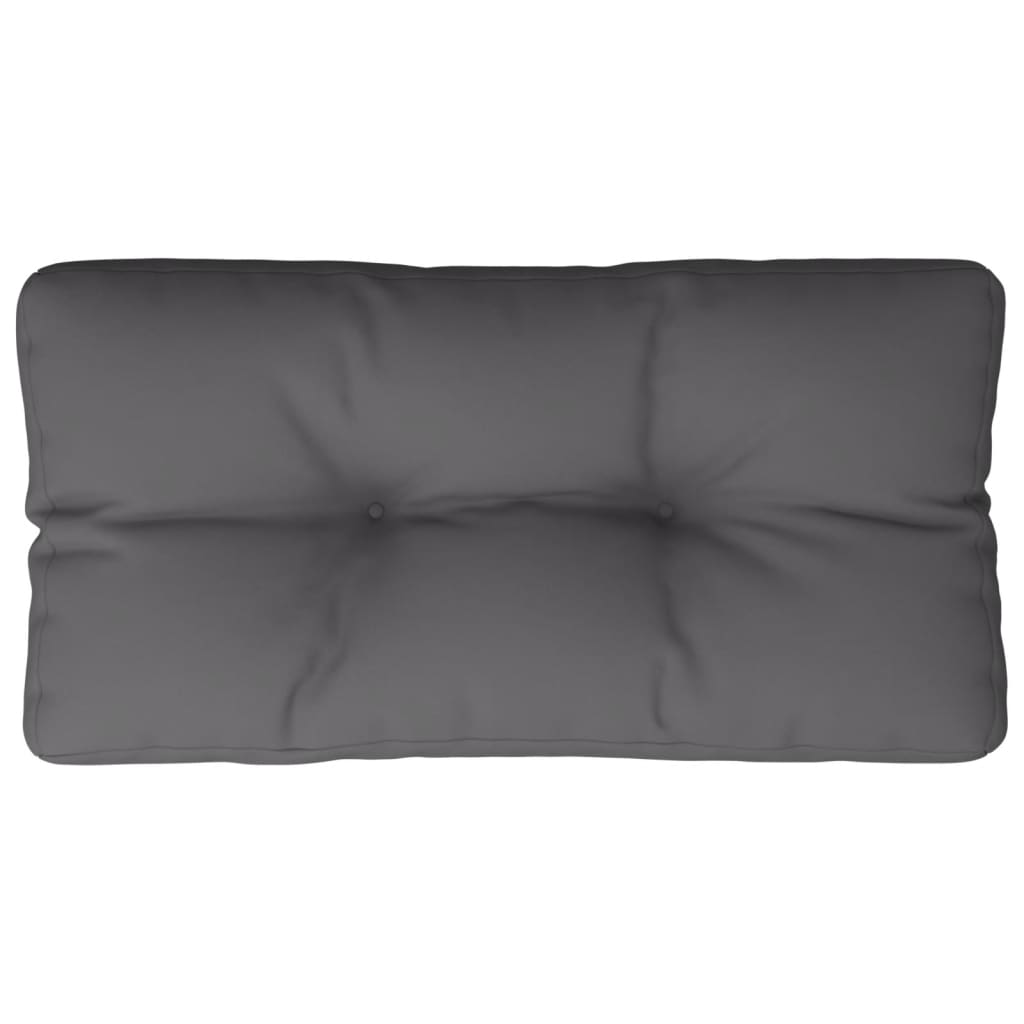 Cuscino Vidaxl pallet 80x40x12 cm tessuto antracite
