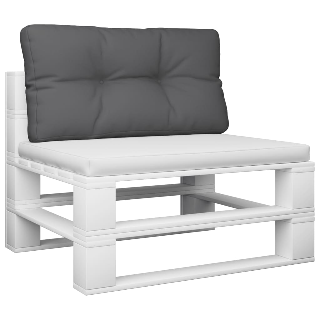 Cuscino Vidaxl pallet 80x40x12 cm tessuto antracite