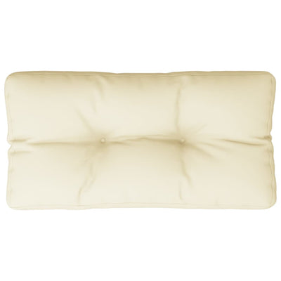 Vidaxl Pallet Cushion 80x40x12 CM tela crème coloreed