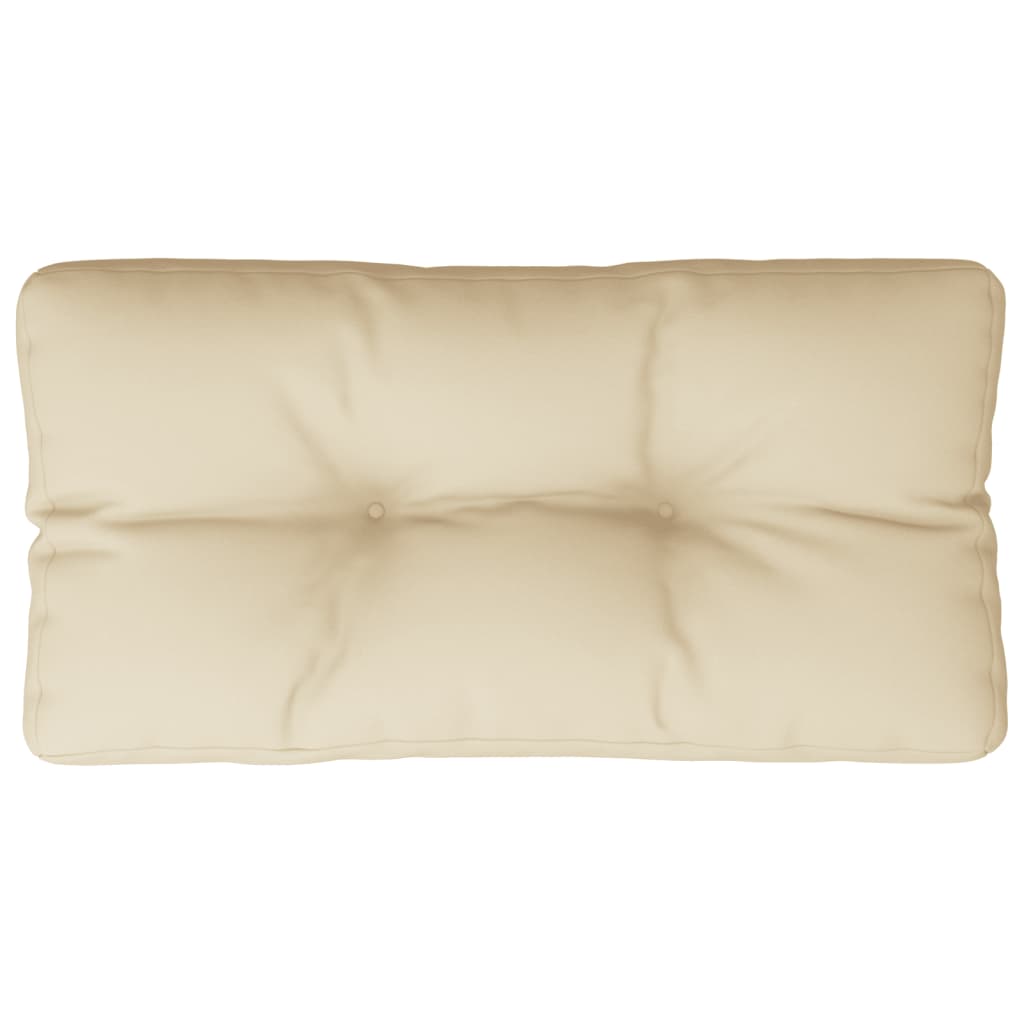 Cuscino per pallet VidaXL 80x40x12 cm tessuto beige
