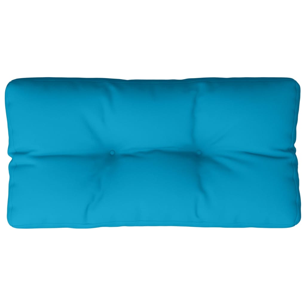 Cuscino Vidaxl pallet 80x40x12 cm tessuto azzurro