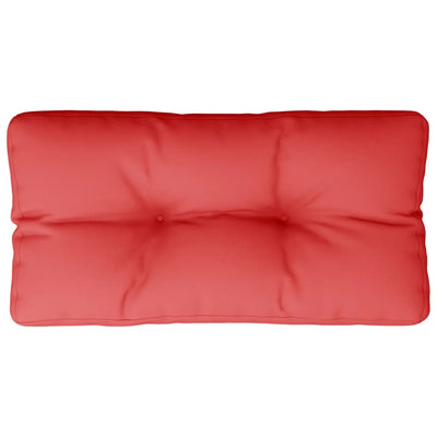 Cojín de palet Vidaxl 80x40x12 cm de tela roja