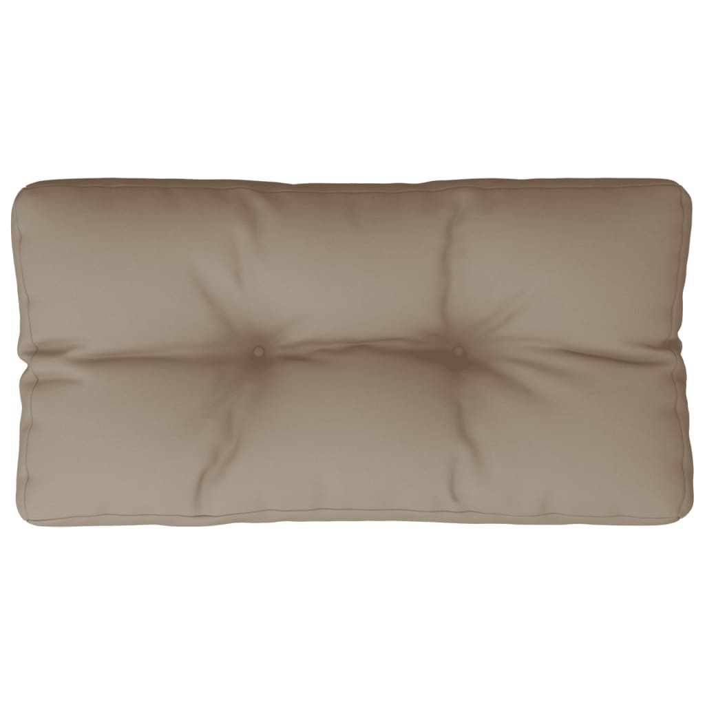 Cuscino per pallet VidaXL 80x40x12 cm tessuto tortora