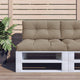 Cuscino per pallet VidaXL 80x40x12 cm tessuto tortora
