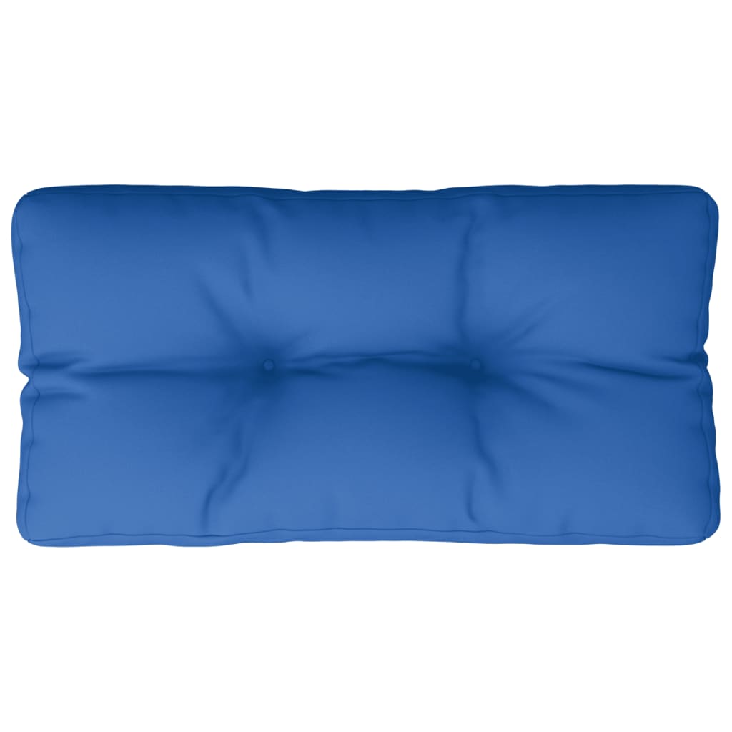 Cuscino per pallet VidaXL 80x40x12 cm tessuto blu reale