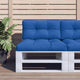 Cuscino per pallet VidaXL 80x40x12 cm tessuto blu reale
