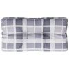 VidaXL cuscino per pallet con motivo a rombi 80x40x12 cm in tessuto con motivo a rombi grigio