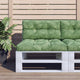 Vidaxl palletkussen bladpatroon 80x40x12 cm stof