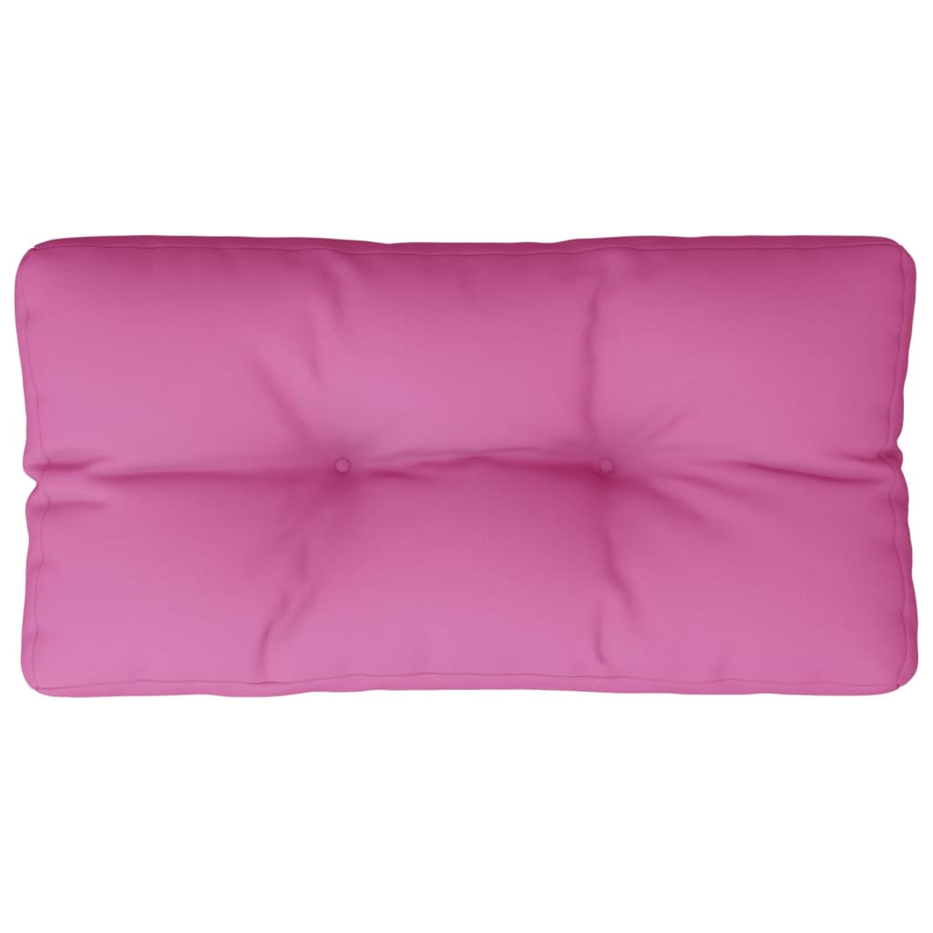 Vidaxl Pallet Cushion 80x40x12 cm tessuto rosa