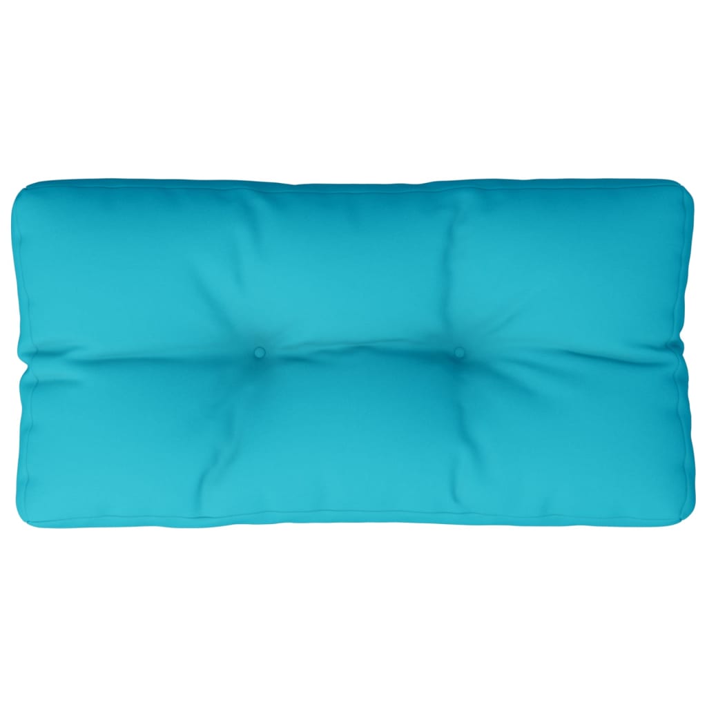 Vidaxl Pallet Cuscino 80x40x12 cm tessuto turchese