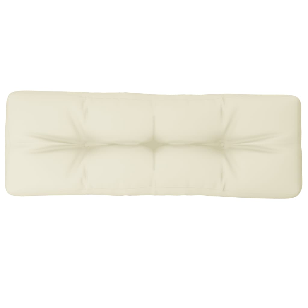 Vidaxl Pallet Cushion 120x40x12 CM Fabric crème -Coleed