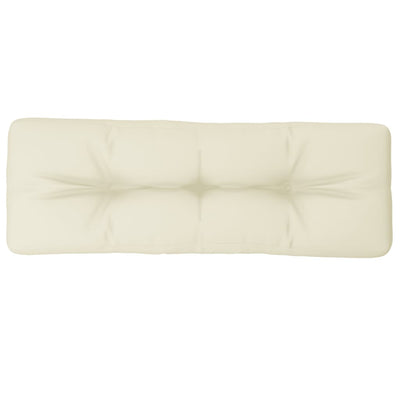 Vidaxl Pallet Cushion 120x40x12 CM Fabric crème -Coleed