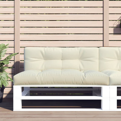 Vidaxl Pallet Cushion 120x40x12 CM Fabric crème -Coleed