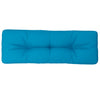 Vidaxl Pallet Cuscino 120x40x12 cm tessuto azzurro
