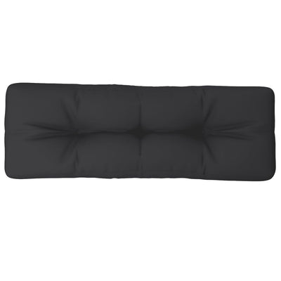Cojín de palet Vidaxl 120x40x12 CM tela negra