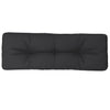 Vidaxl Pallet Cuscino 120x40x12 cm tessuto nero