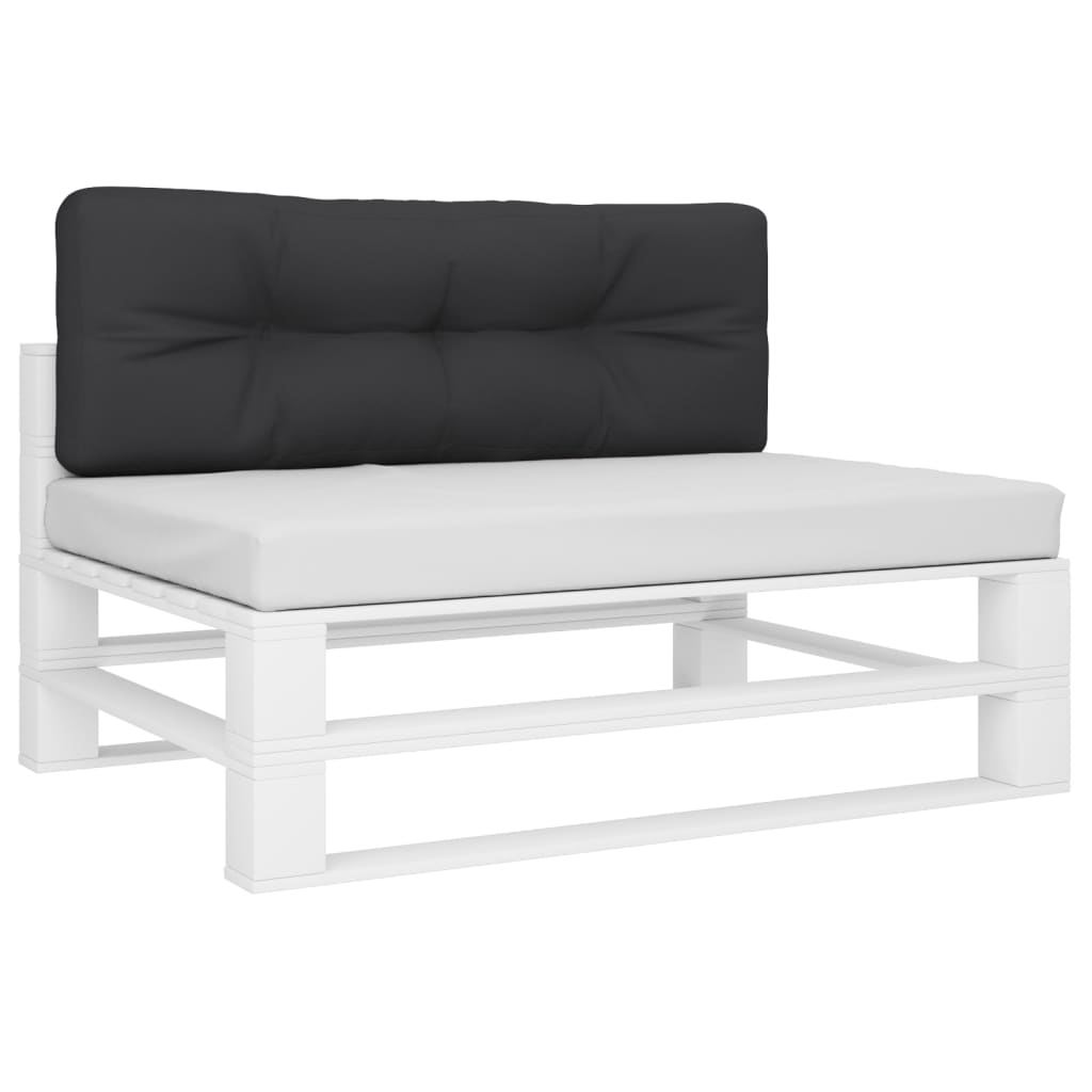 Vidaxl Pallet Cuscino 120x40x12 cm tessuto nero