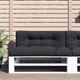 Vidaxl Pallet Cuscino 120x40x12 cm tessuto nero