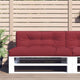 Vidaxl Pallet Cushion 120x40x12 CM Teling Wine Red