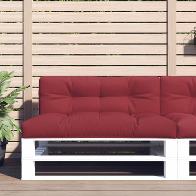 Vidaxl Pallet Cushion 120x40x12 CM Teling Wine Red