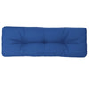 Vidaxl Pallet Cuscino 120x40x12 cm tessuto blu blu