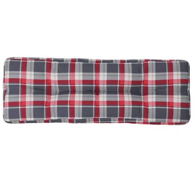 Cuscino Vidaxl pallet 120x40x12 cm Modello diamantato in tessuto rosso
